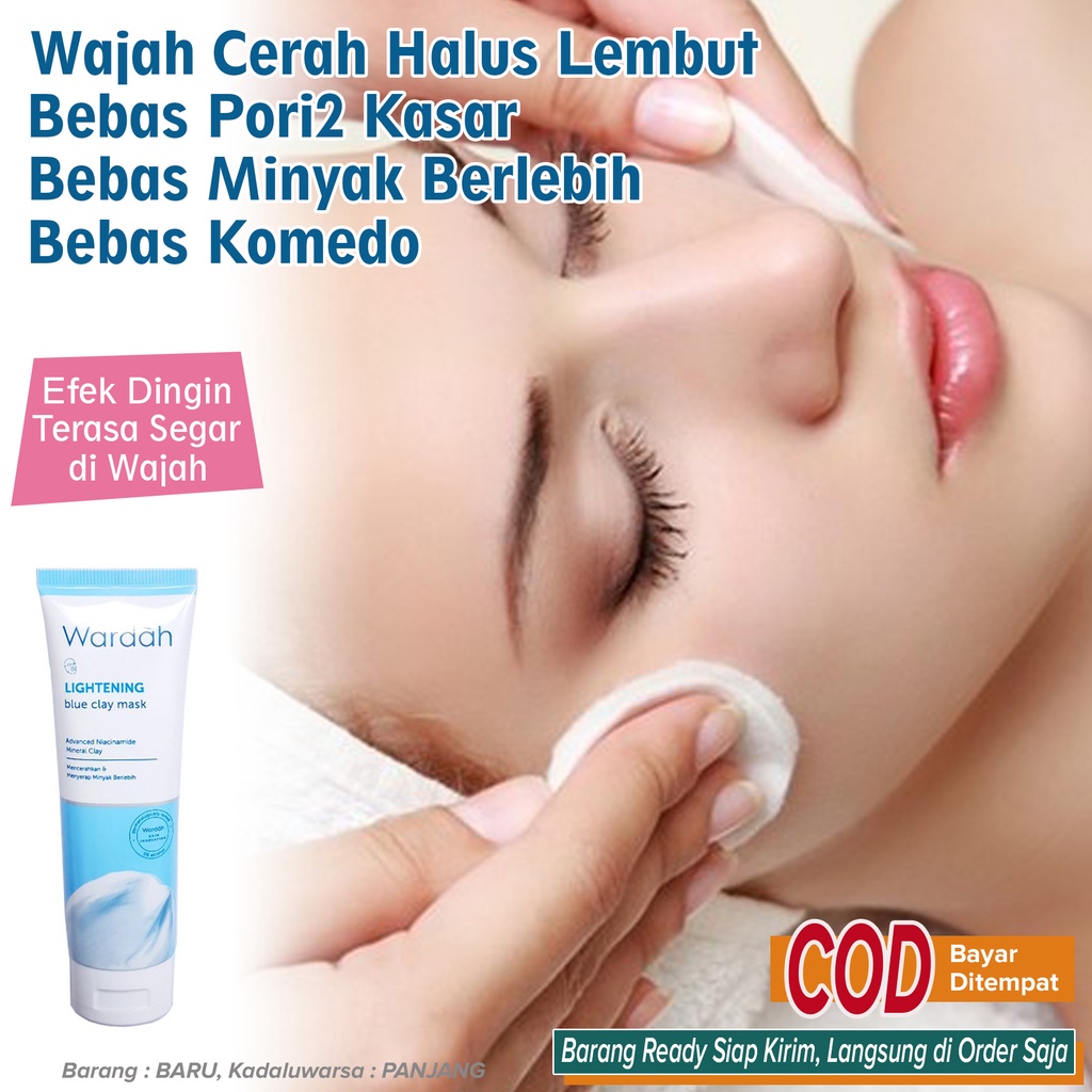 Masker Pencerah Wajah Pelembut Penghalus Pori2 Kasar Pori2 Besar Pengurang Minyak Berlebih Pembersih