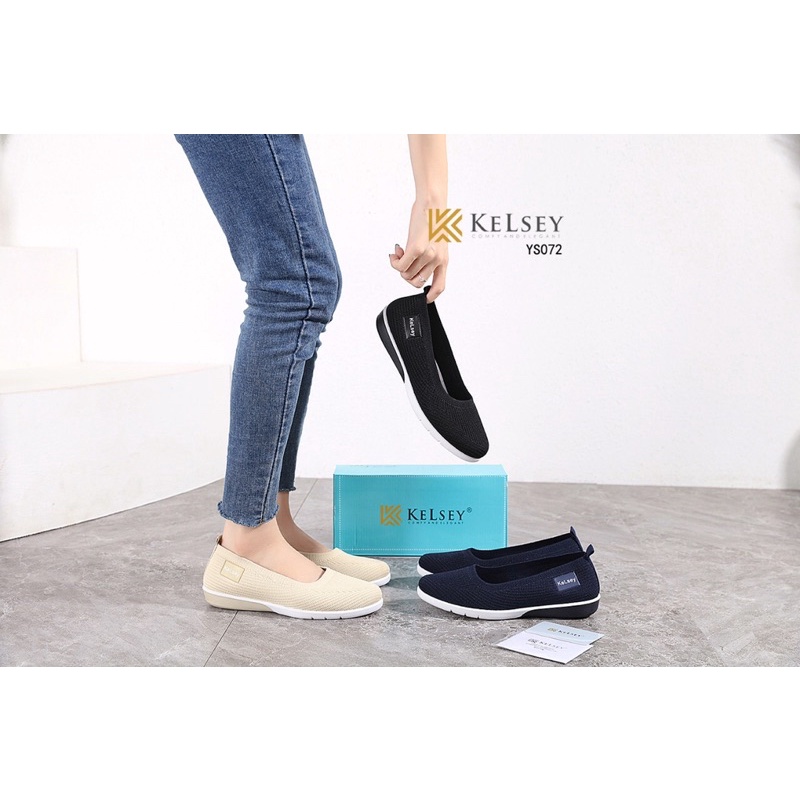 (GRATIS ALAS KAKI) NICOLE SEPATU FLYKNIT KELSEY YS072 SEPATU FLAT WANITA  Flyknit Flats import