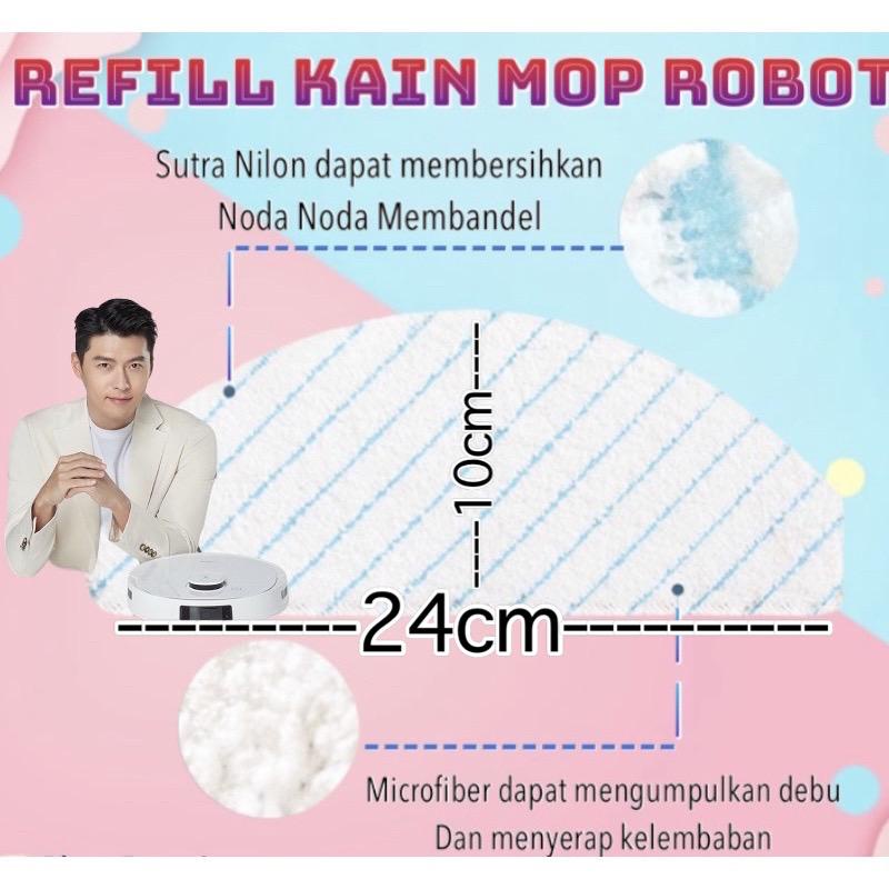 OS Refill Mop Pad Kain Lap Pel Microfiber Serat Tinggi Robot Vacuum Cleaner Ecovacs DEEBOT