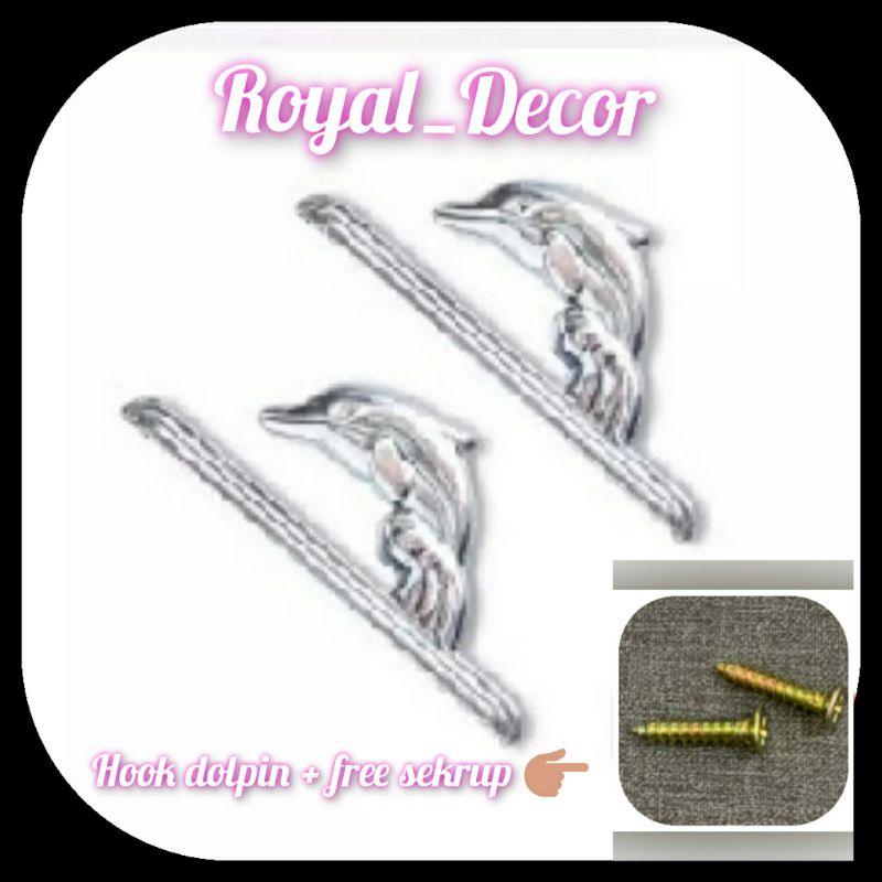 hook lumba/sangkutan murah/kaitan gorden/free sekrup/cantolan minimalis