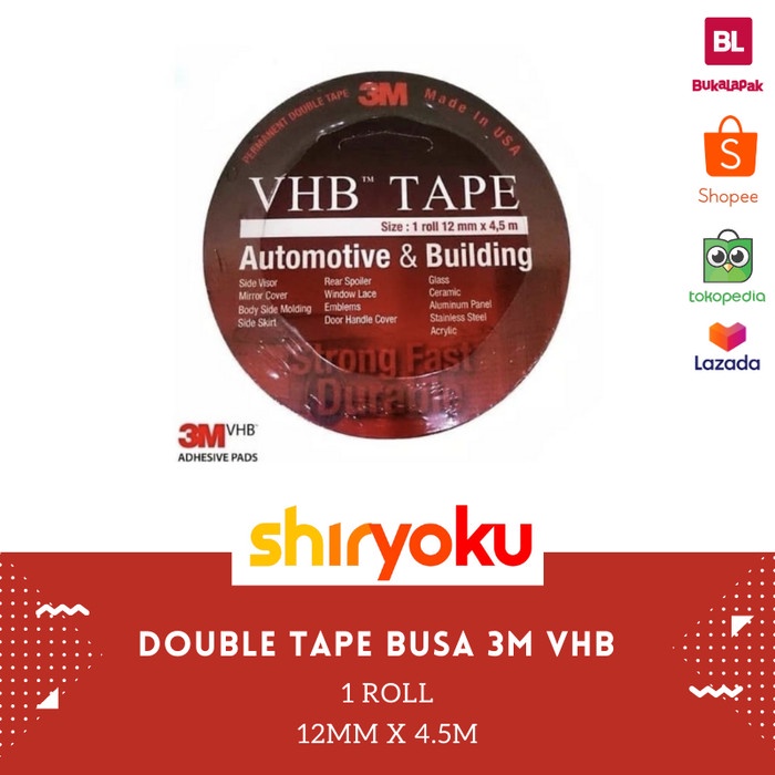 

Nikmati Double Tape Busa 3M Vhb 12Mm X 4.5M Foam Tape Original Hot Sale