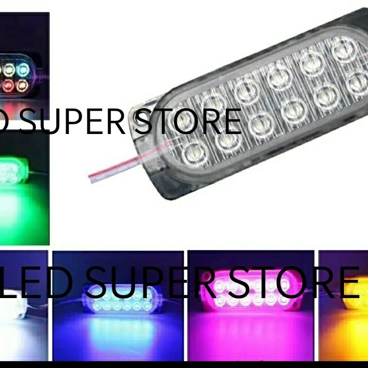 [ 100pc ] LED ULTRASONIC 12 MATA 12-24v | Modul Utrasonic 2x6 LED 10438 12 LED