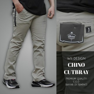 BRONE Celana Chino Pria Cutbray Pria Streetch Panjang Size S - XL (Original) Premium Quality #0
