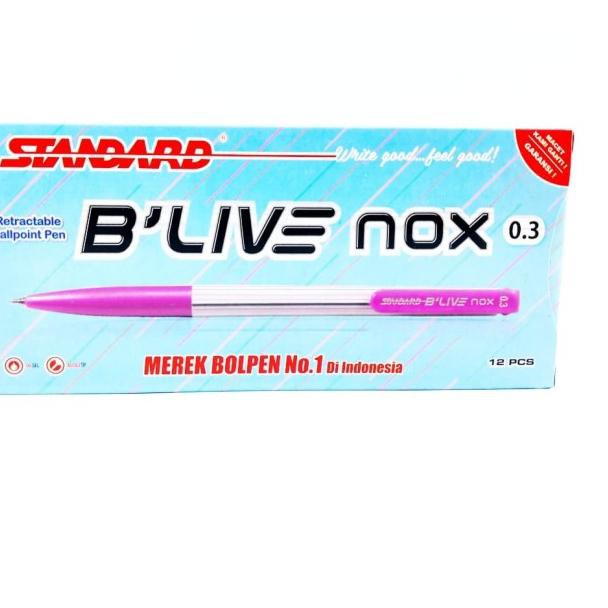 

⅍ STANDARD PEN BLIVE NOX - BLACK 12 PCS ♠