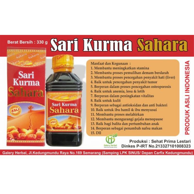 SARI KURMA SAHARA original 100%