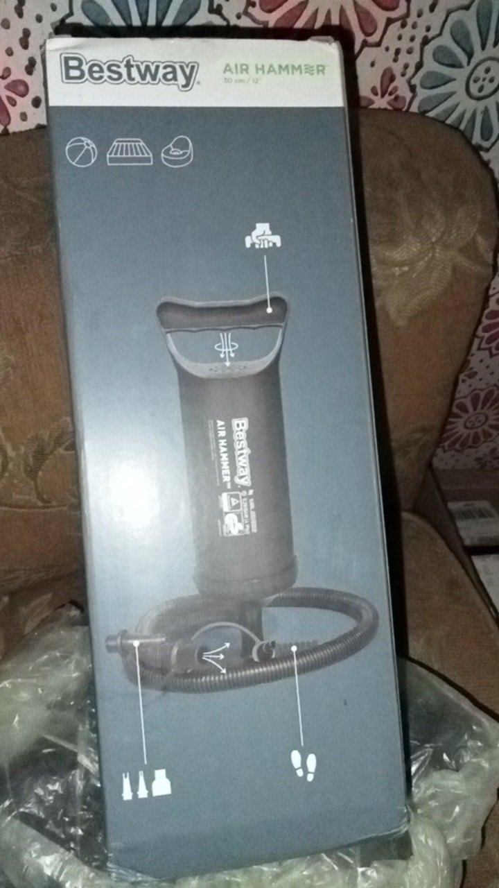 Pompa Tabung Bestway 12 Inchi - Pompa Kasur Angin - Pompa Kolam Renang - Pompa Ban Renang