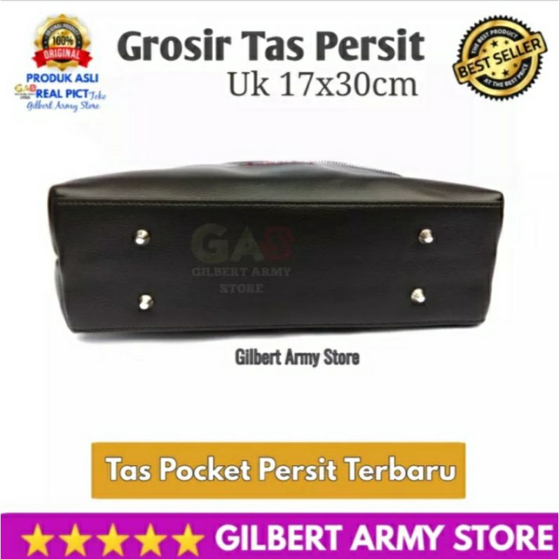 Tas Persit Terbaru Pocket bisa di Slempang Hitam Bordir  Bag Wanita /GILBERT ARMY STORE Grosir Murah