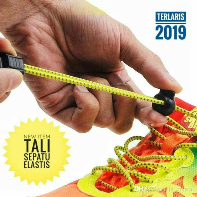 Tali Sepatu Elastis Lock Laces - Elastic Tali Karet Sepatu
