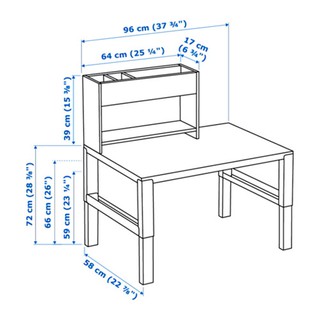 1 IKEA  MEJA  BELAJAR  ANAK  RAK BISA DIATUR KETINGGIAN 