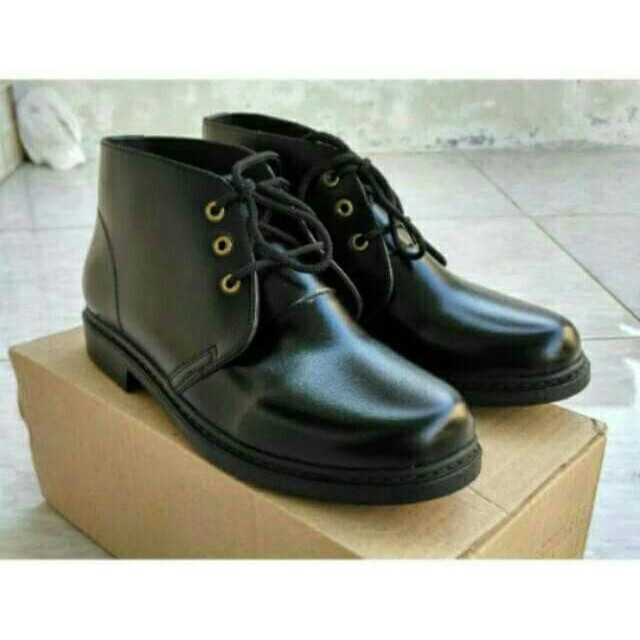 Terlaris dan Lengkap  SEPATU PDH PDL POLRI TNI SCURITY/SATPAM PANTOFEL PANTOPEL KULIT SINTET