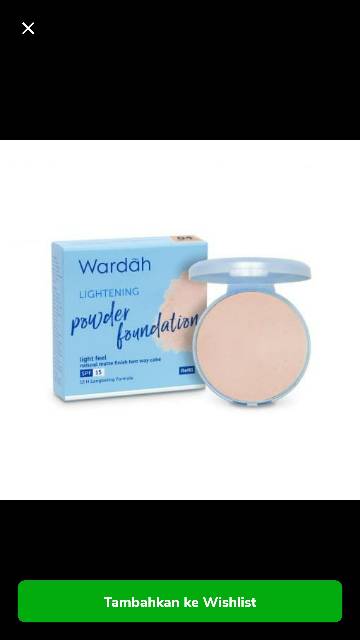 WARDAH REFILL LIGHTENING POWDER FOUNDATION LIGHT FEEL