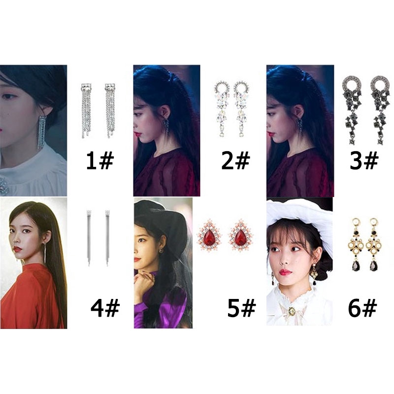 【Free Gift】COD 925 Silver Needle Korean Drama Hotel Del Luna Tassel Earrings Anting