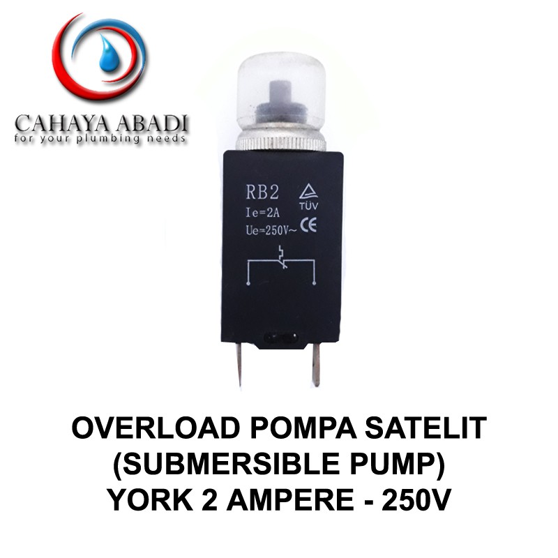 GROSISR - OVERLOAD POMPA SATELIT - 2 A - 250V - YORK