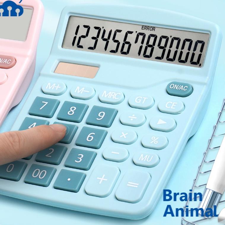 

[KODE PRODUK D86PJ7238] Brain Simple Calculator - Solar Powered Calculator - Kalkulator Solar - Kalkulator Simpel