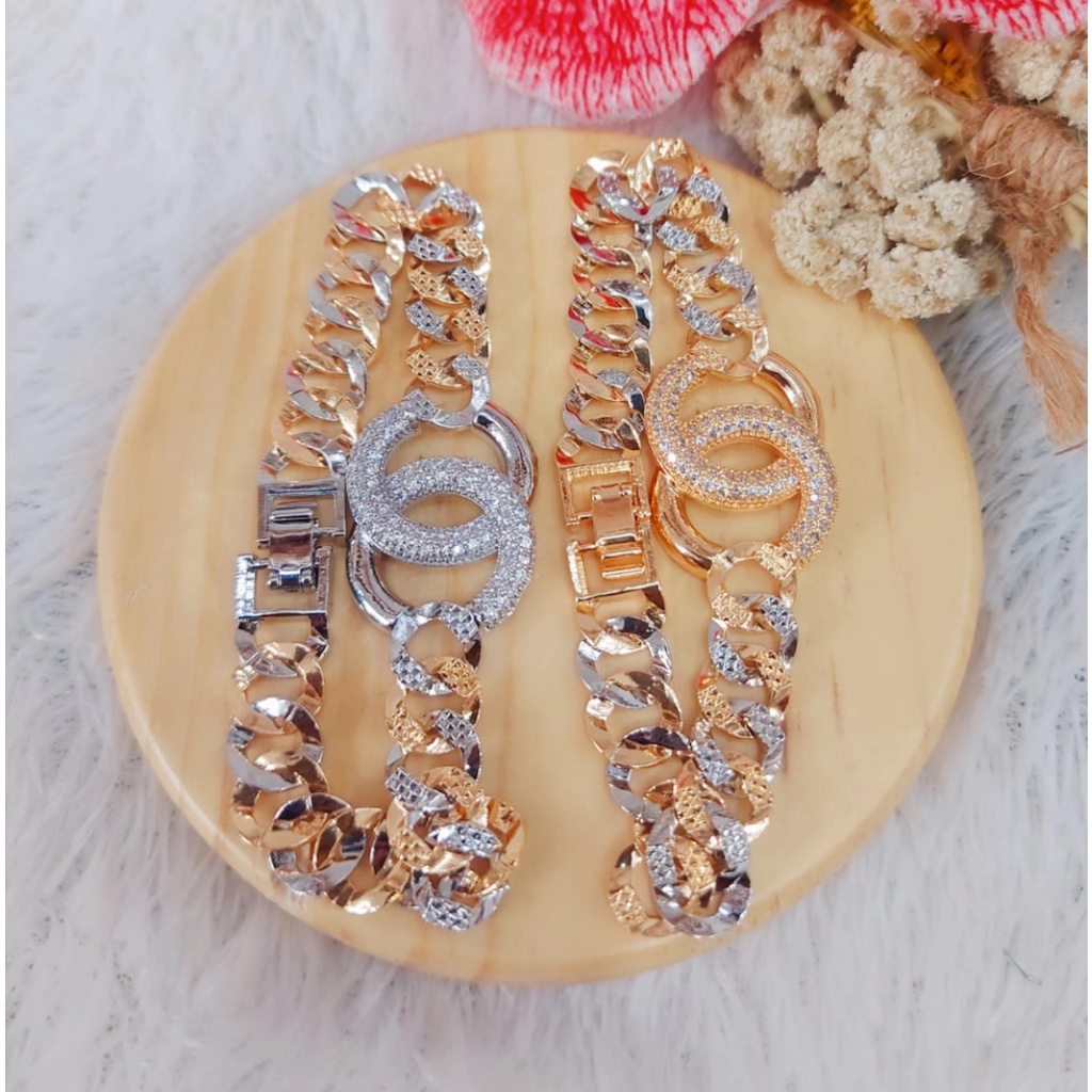 Gelang Xuping Permata Lapis Emas 18K Perhiasan Fashion