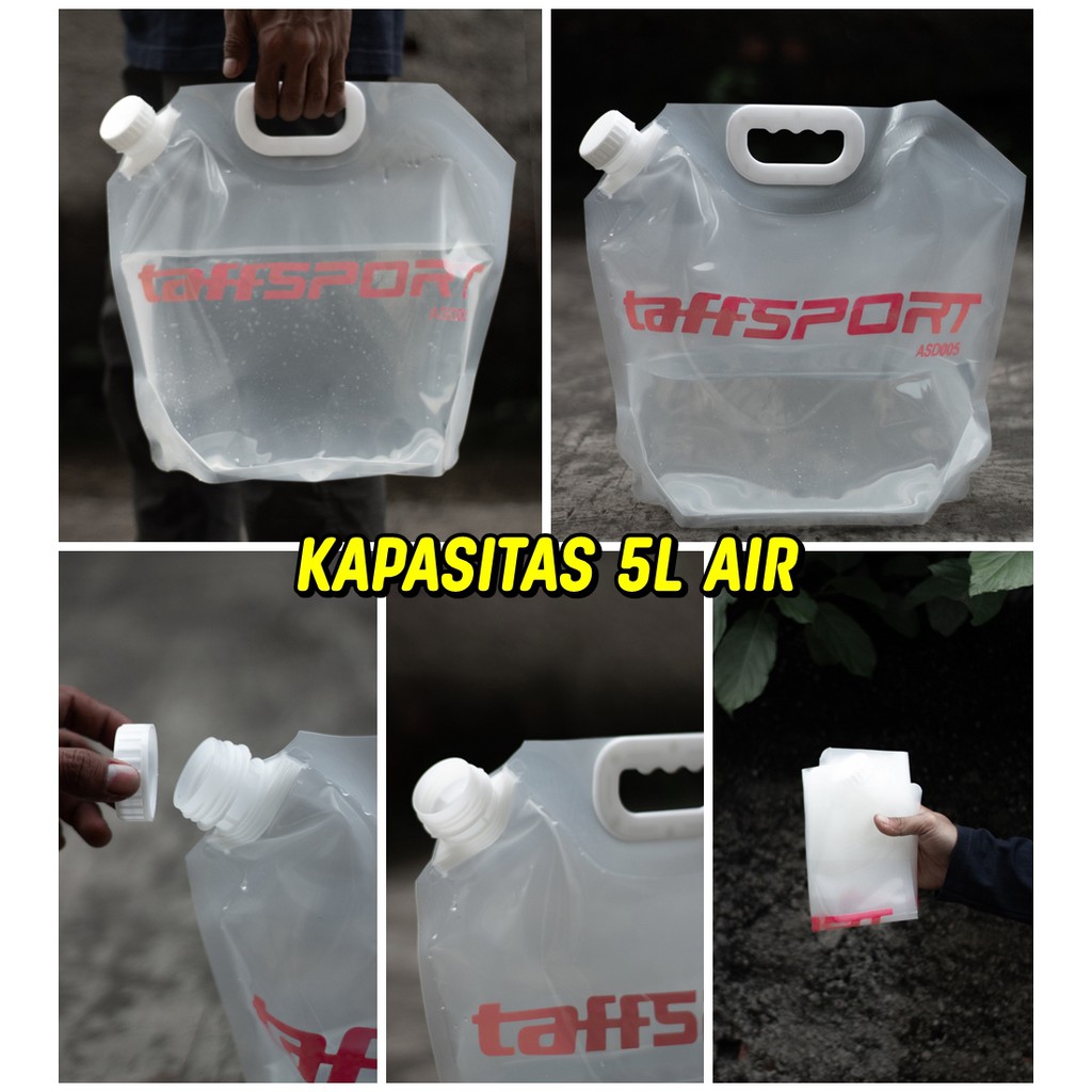KANTUNG AIR LIPAT WATERTANK OUTDOOR CAMPING JERIGEN LIPAT 5 LITER JERIGEN LIPAT 10 LITER