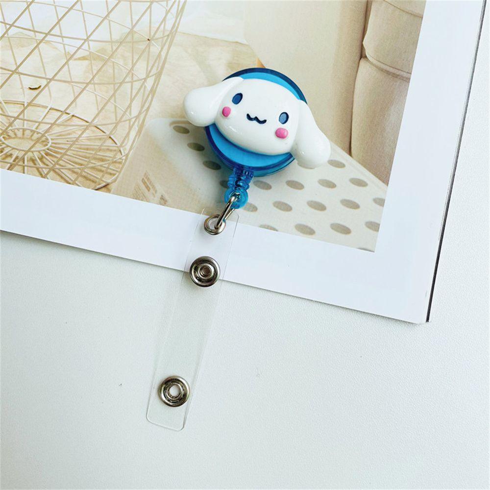 Quinton Klip Holder Kartu ID / Badge Retractable Motif Kartun Cinnamoroll