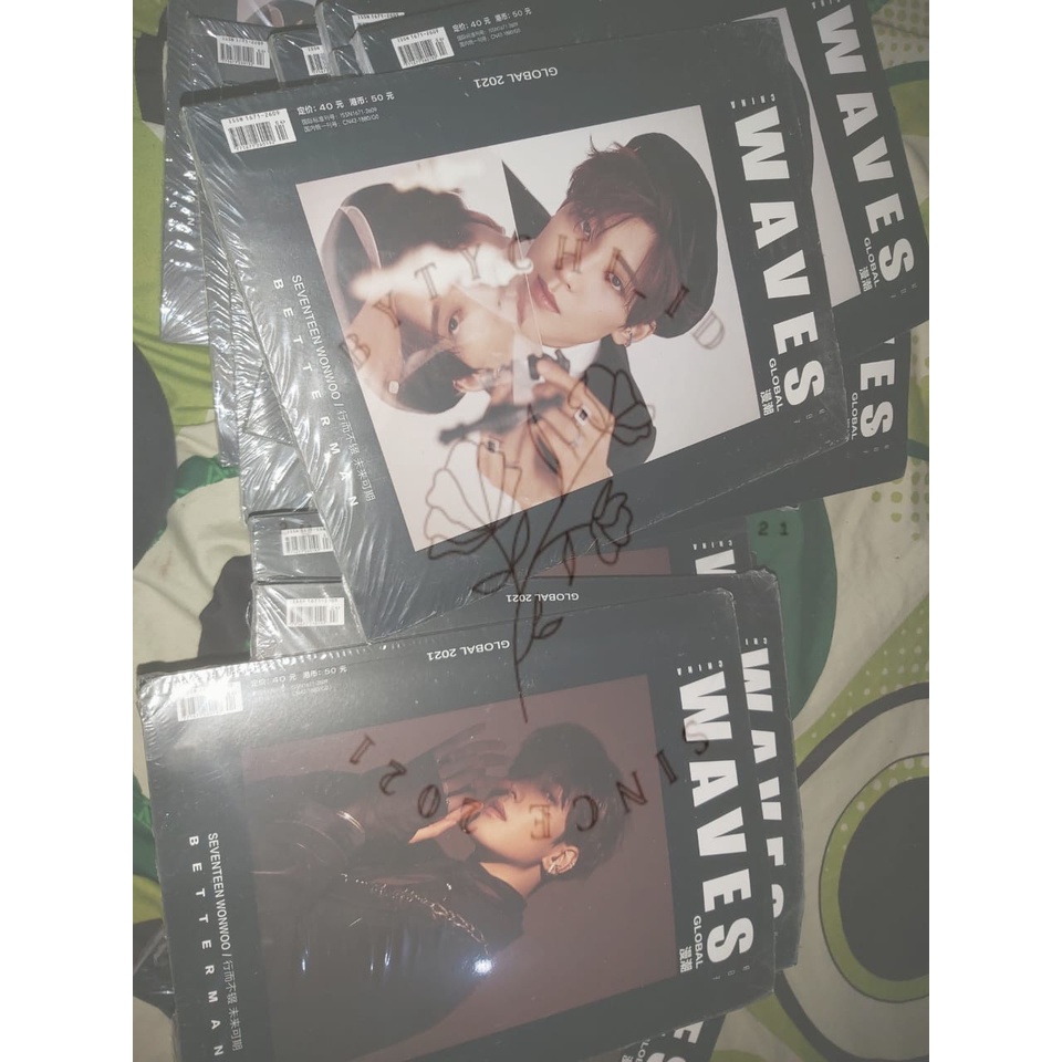 Waves Magz Wonu Wonwoo Seventeen Ver A + B by_tychiID