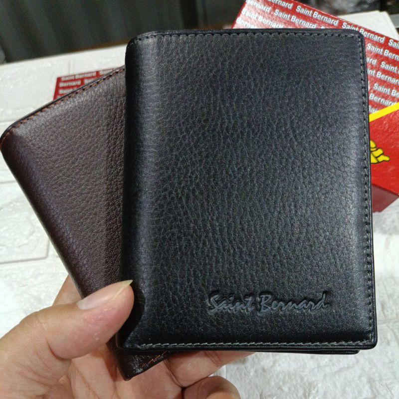 Dompet Kulit Lipat Buku Pria Saint Bernard SB-1108 || Dompet Kulit Sapi Miling Saint Bernardd