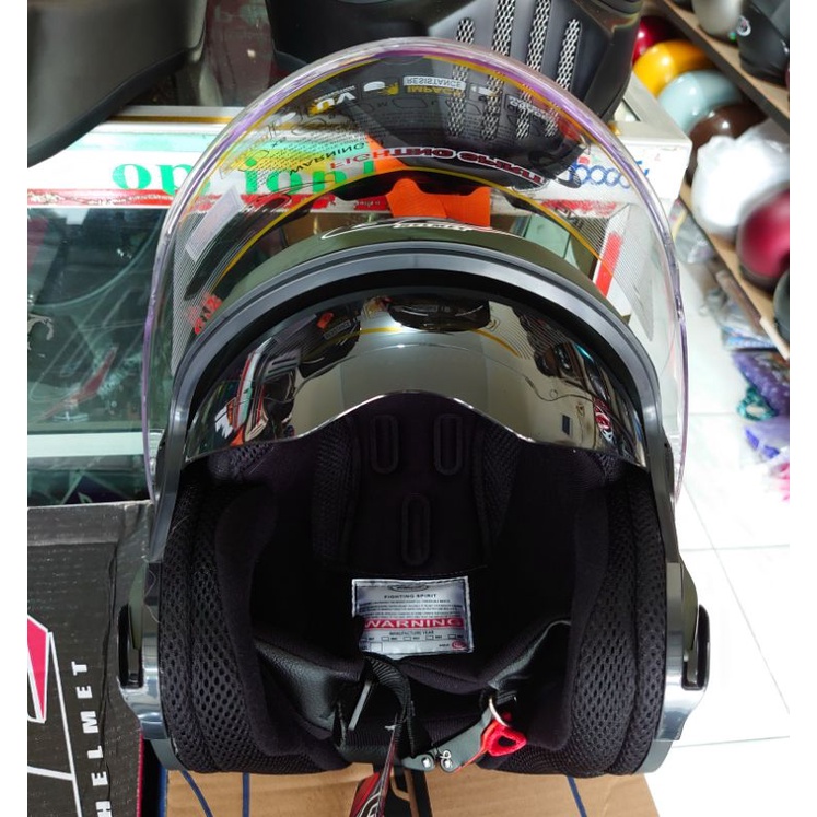 HELM G2 OPTIMAX SOLID DOUBLE VISOR