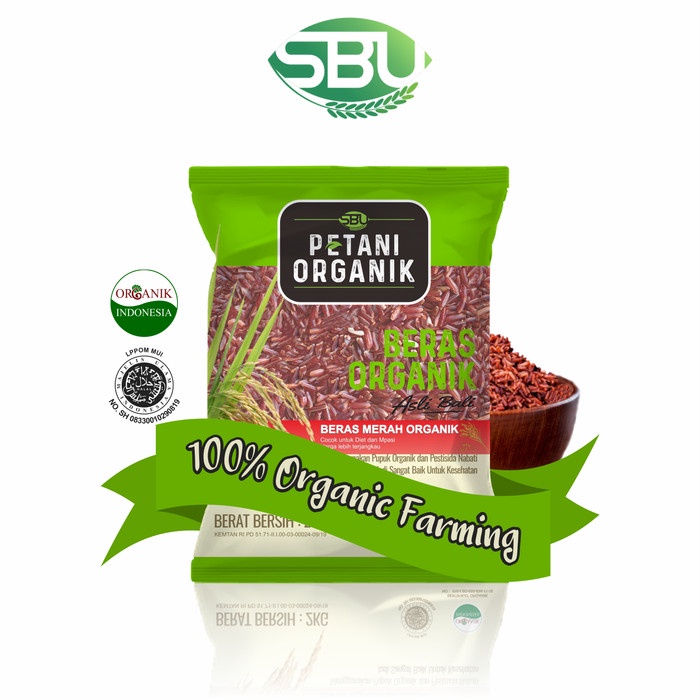

Beras Merah Petani Organik 2kg / Cocok Untuk Diet dan Mpasi