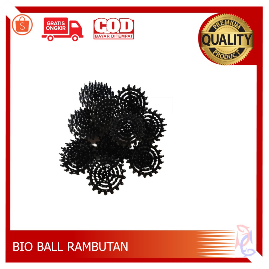 BIO BALL RAMBUTAN PER 200 PCS MEDIA FILTER KOLAM MEDIA FILTER AQUARIUM RUMAH BAKTERI