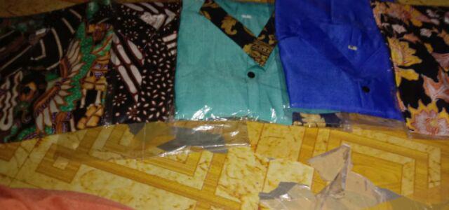 Batik Couple Keluarga Sania Ruffle Ori Ndoro Jowi Dnt Cibulan Biru