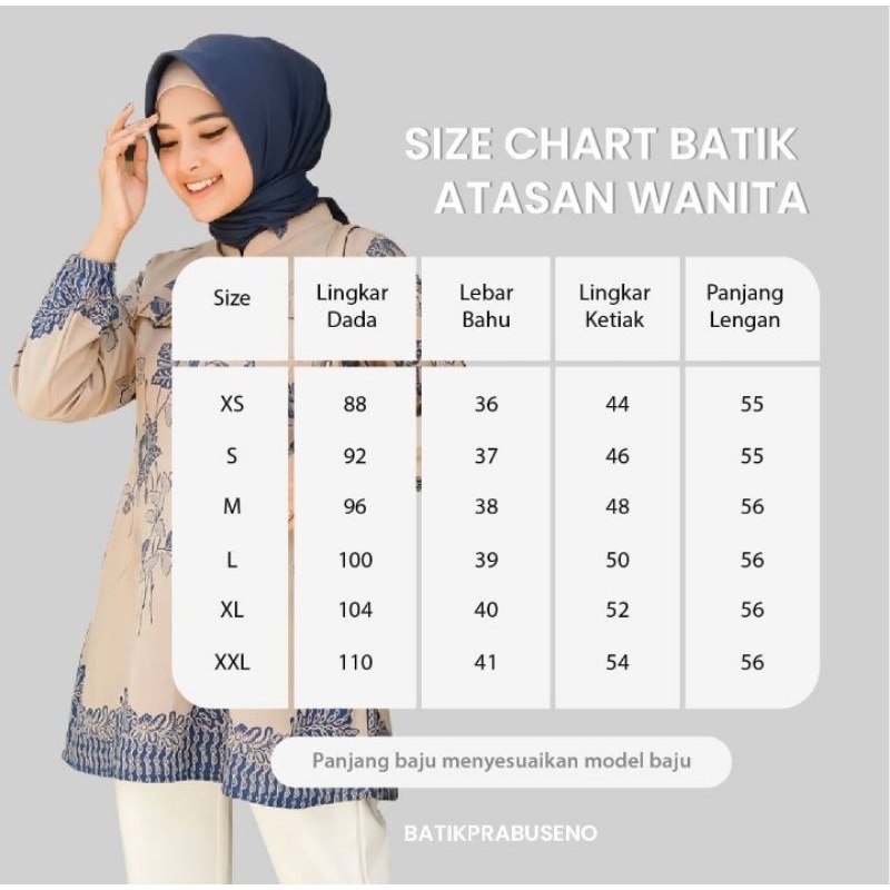 Terusan BAJU MOTIF MYESA BATIK WANITA ORIGINAL ORI ASLI PRABUSENO FULL FURING JUMBO MODERN PREMIUM D