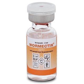 Wormectin 2ml Injeksi Anti Parasit | Anti Jamur | Scabies | Kutu