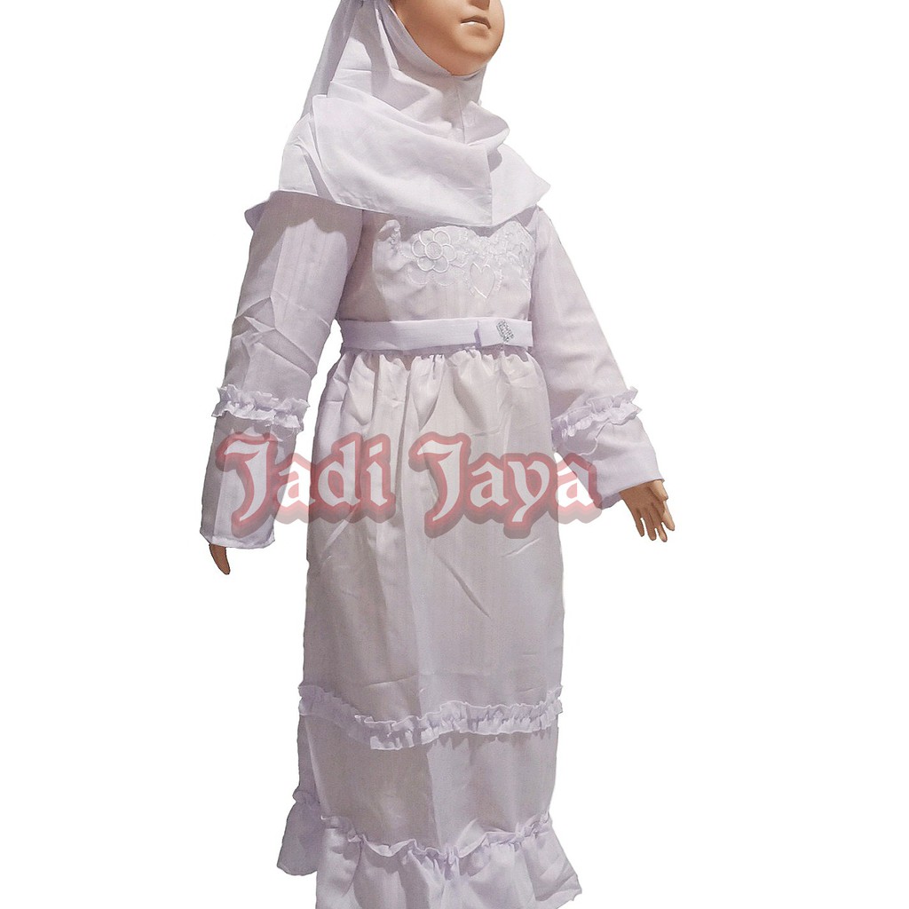 Gamis Putih Anak Perempuan Busana Muslim Anak Dress anak