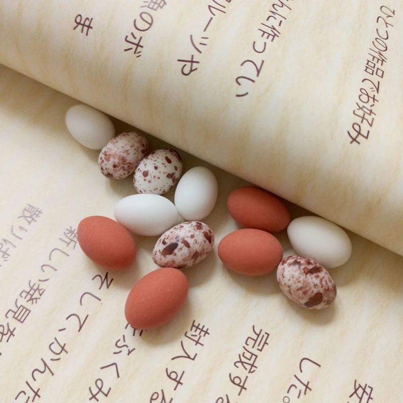 Miniatur Telur Burung - Miniatur Telur Merpati Mini - Telur Puyuh - DIY Rumah Boneka - Aksesoris