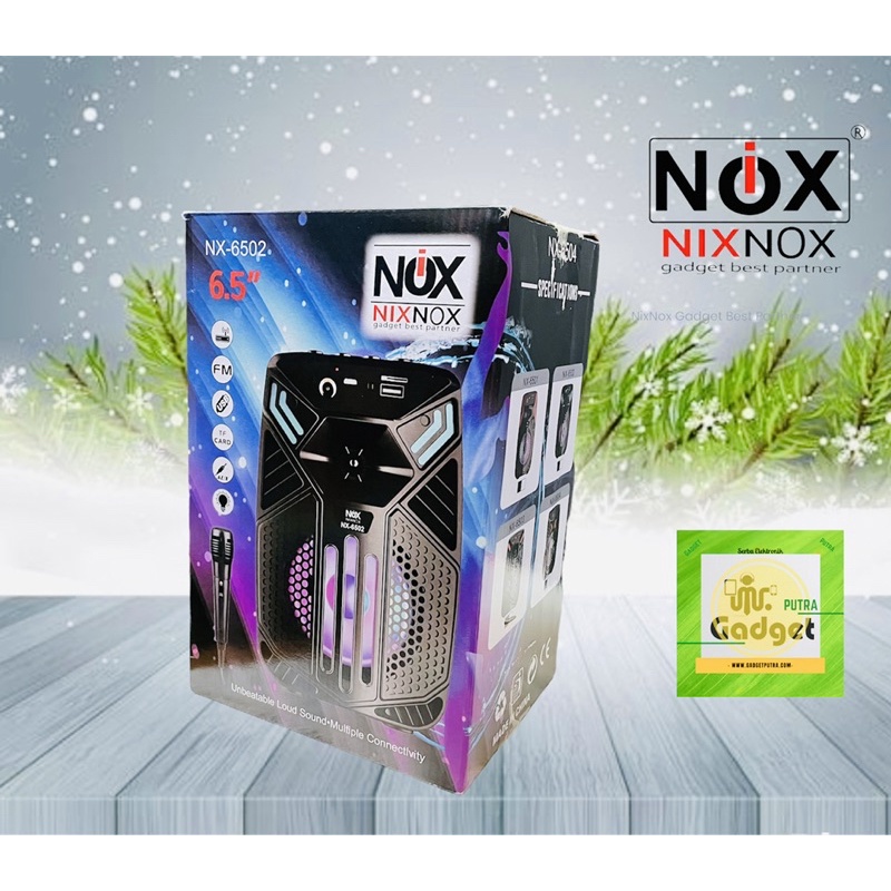 speaker nixnox speaker bluetooth 6,5inch free mic NX-6503