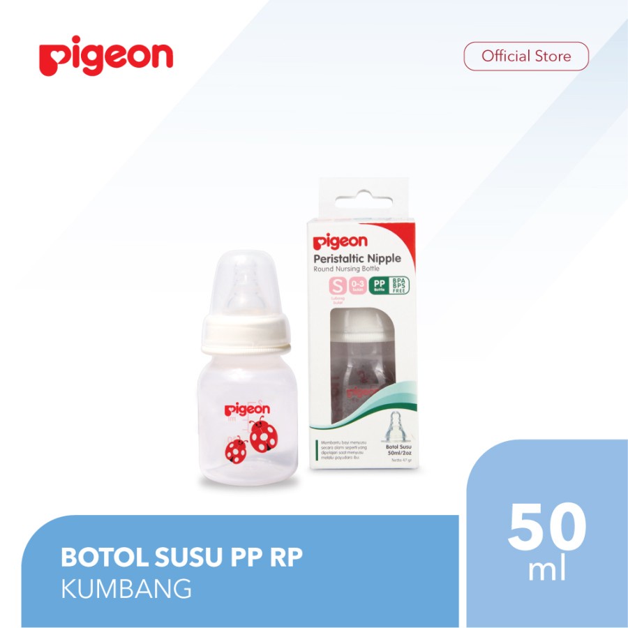 Makassar ! Bottle / Botol Pigeon Peristaltic Nipple 50 ML