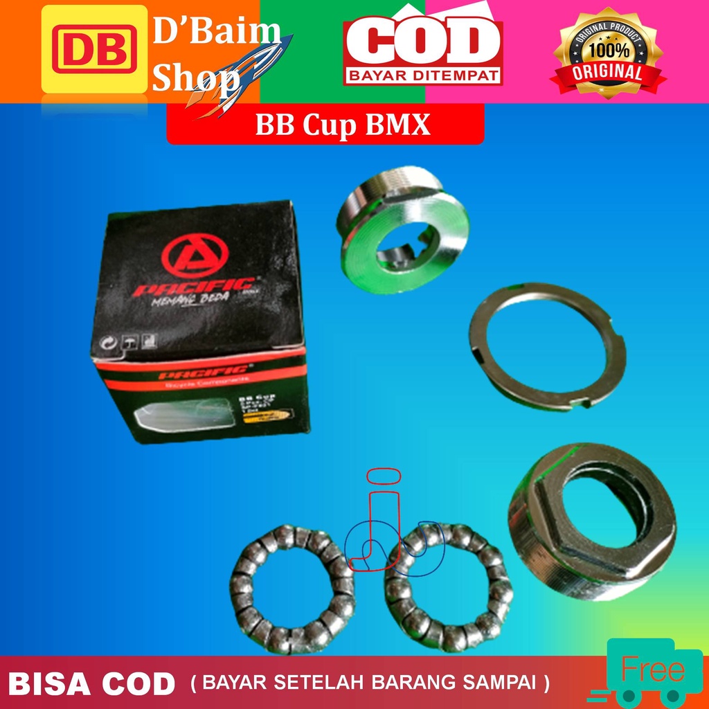 BB Cup Sepeda Sarang Pelor Pedal Atau Tenga Satu Set