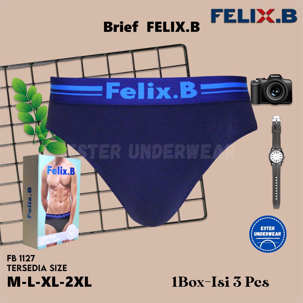 Felix.B Cotton Spandex Mini Briefs 3in1 FB1127-3 Isi 3 Pcs