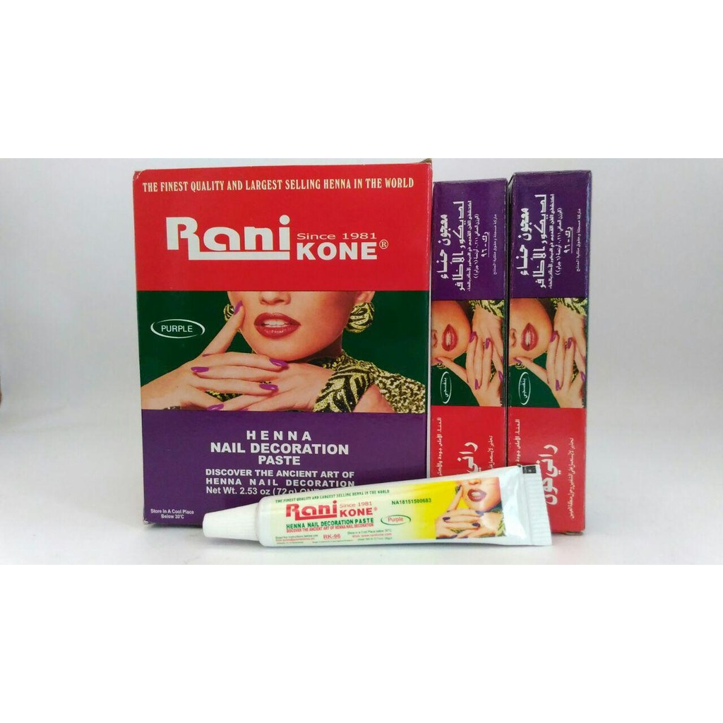 Kutek Henna Rani Kone Henna Nail Decoration Paste  - Oleh Oleh Haji Umroh