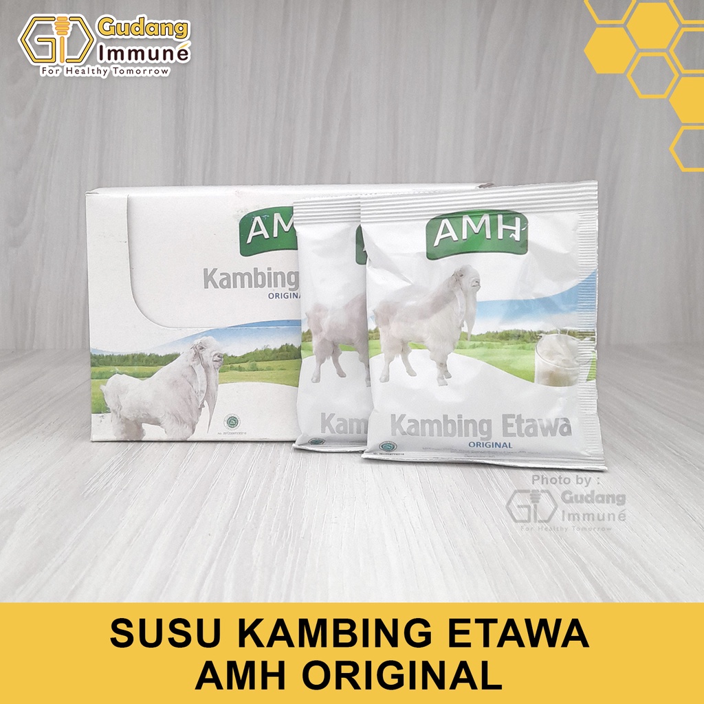 

Susu Kambing Etawa AMH Origial Bubuk Isi 10 pcs Sachet - Gudang Immune