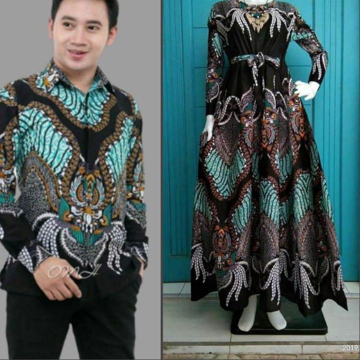 [KKI] COUPLE MADU - BAJU BATIK COUPLE GAMIS KELUARGA MADU IJO BSG6