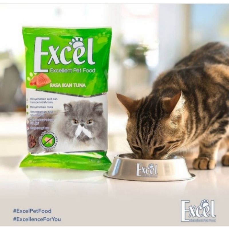 makanan kucing Exel donat 500gr / Excel rasa tuna