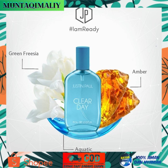 [TERBARU] Justin Paul Eau De Parfum Clear Day