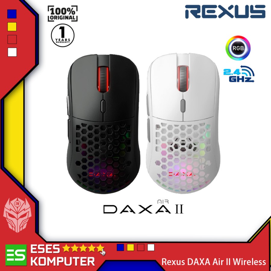 Mouse Rexus DAXA AIR II / DAXA AIR 2 Wireless RGB | Wireless Gaming Mouse