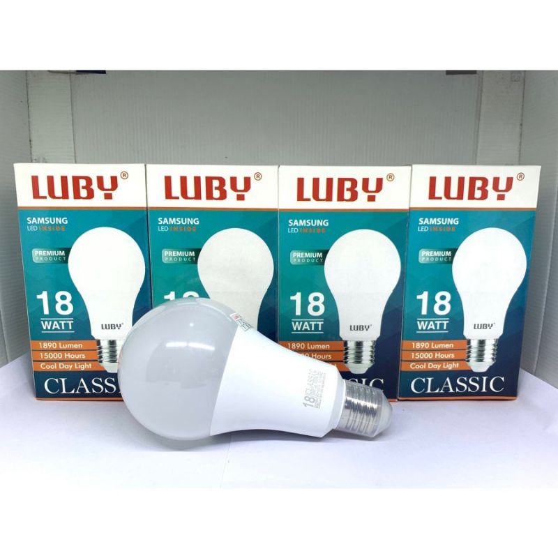 LAMPU LED BOHLAM LUBY CLASSIC 5W,7W,9W,12W,15W,18W,24W Lampu bulb garansi 1 tahun cahaya putih