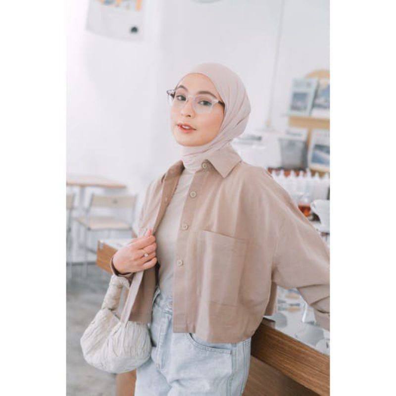 KEMEJA WANITA LINEN / OUTER / CROP TOP