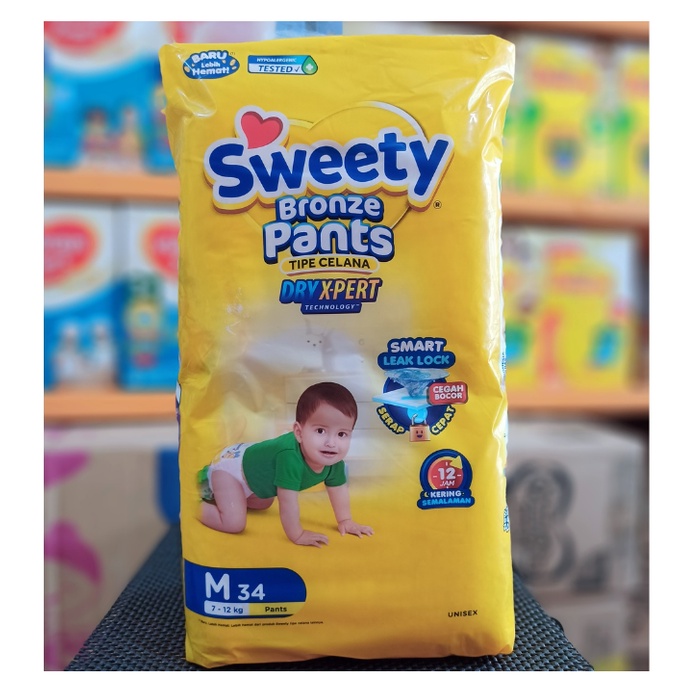 SWEETY BRONZE PANTS PAMPERS M L XL XXL NB