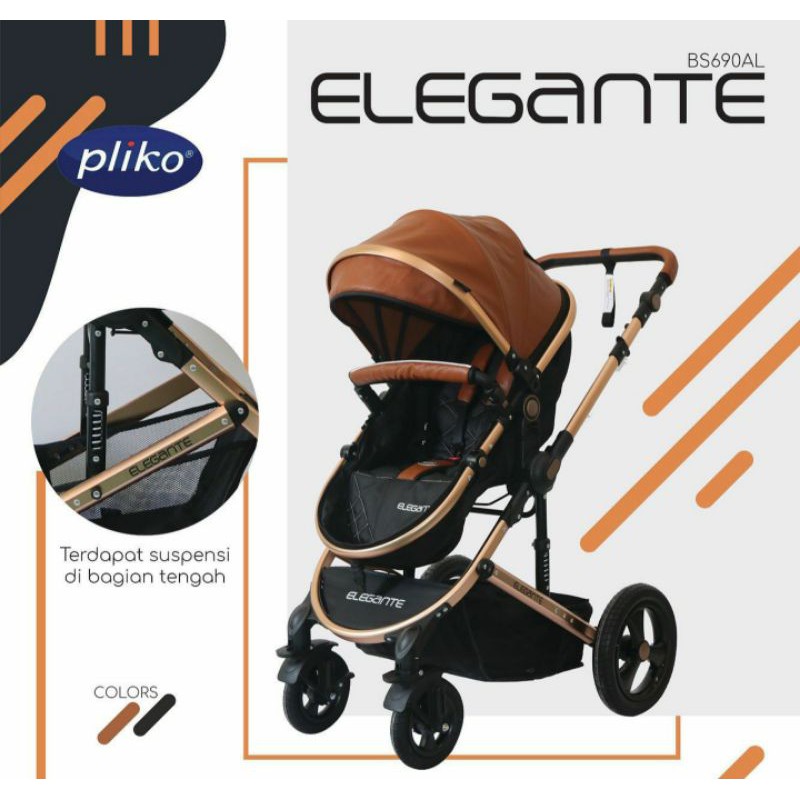 New Arrival Stroller Pliko Elegante BS 690AL / Kereta Dorong Bayi Pliko Elegante Reversible seat