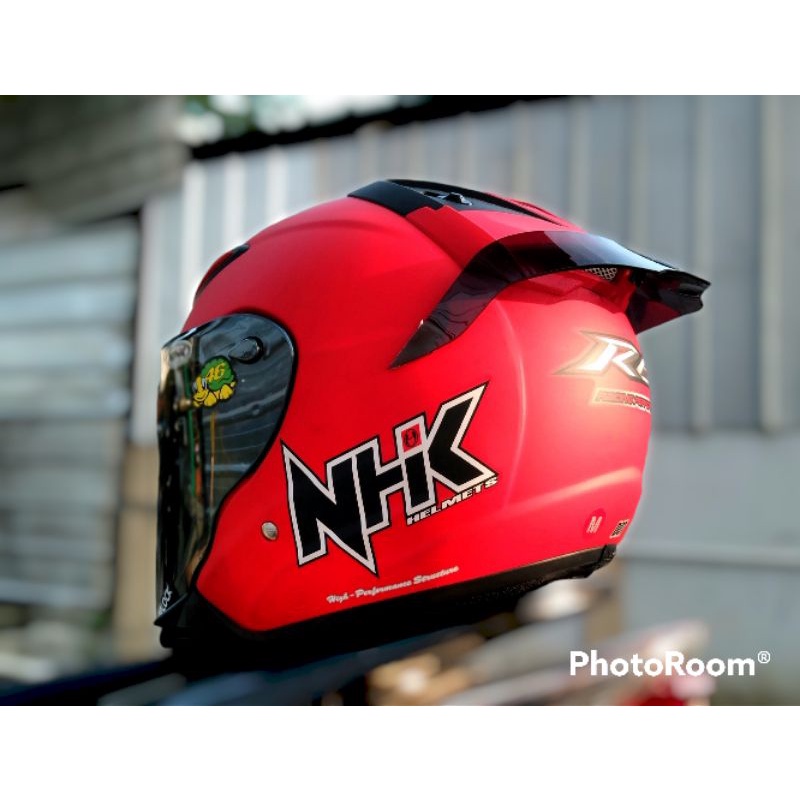 HELM NHK R6 PAKET GANTENG VENOM VISOR WITH SPOILER +STIKER-2