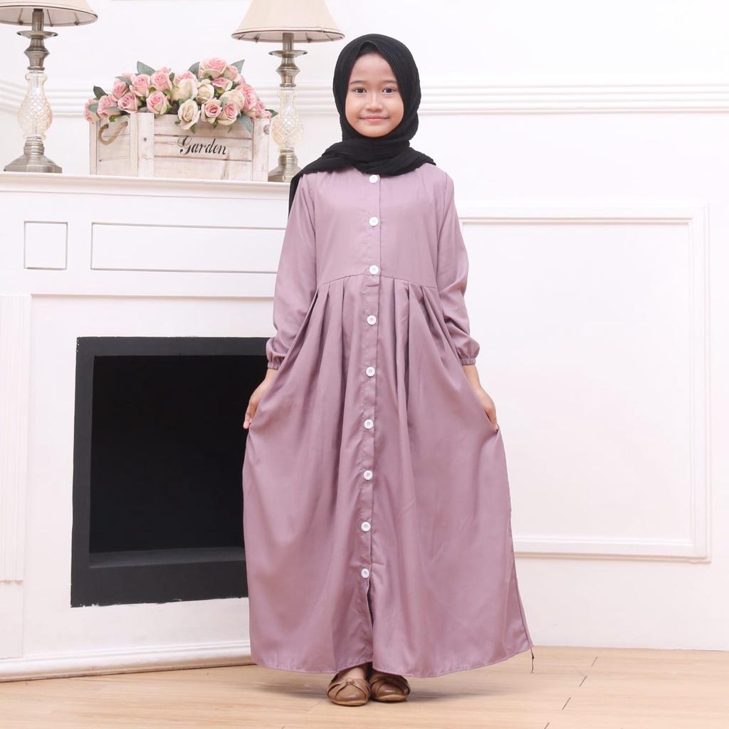 GAMIS ANAK GAMIS ANAK TANGGUNG GAMIS ANAK PEREMPUAN TERBARU FULL KANCING UMUR 7-8-9-10-11-12 TAHUN