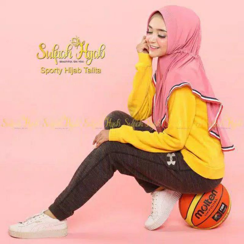 paket 100ribu 8pcs hijab bergo hamidah M jersy premium