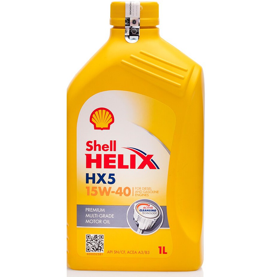 Oli Mesin Shell Helix HX5 SAE 15W-40 1 Liter Bensin HX 5 15W40 1L