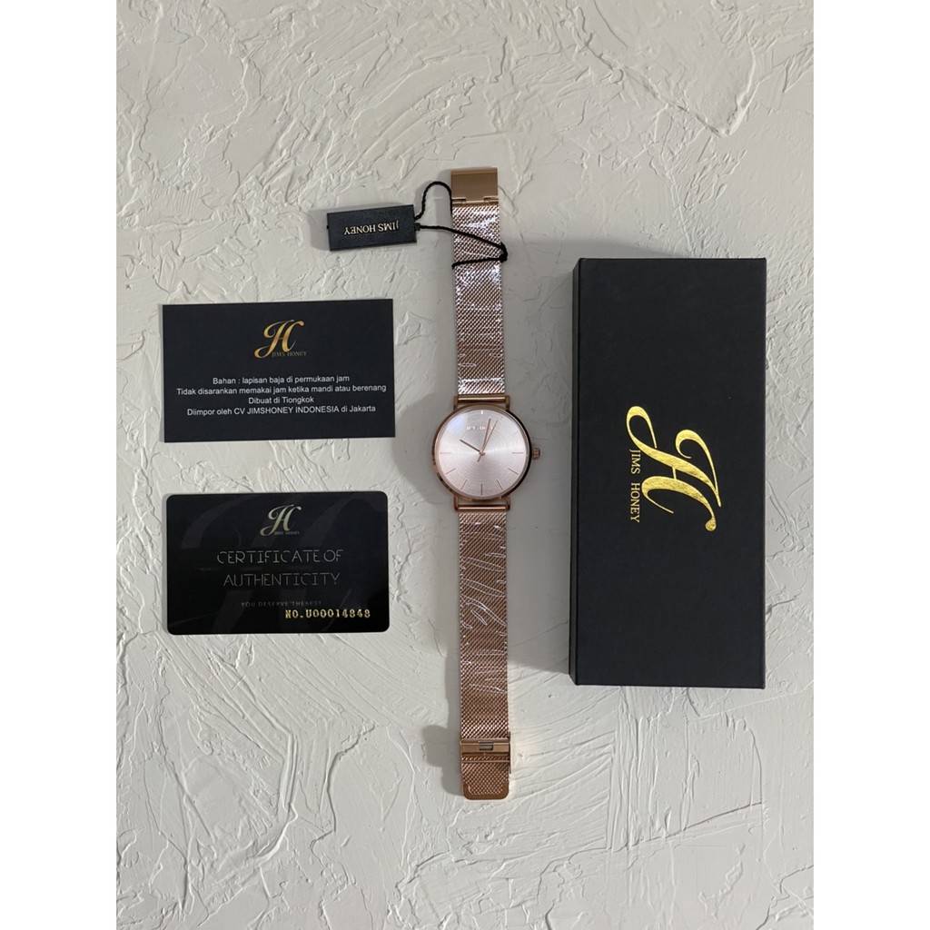 PROMO THR JHW 01 JAM TANGAN UNISEX / PRIA / WANITA JIMS HONEY WATER RESISTANT JIMSHONEY WATCH